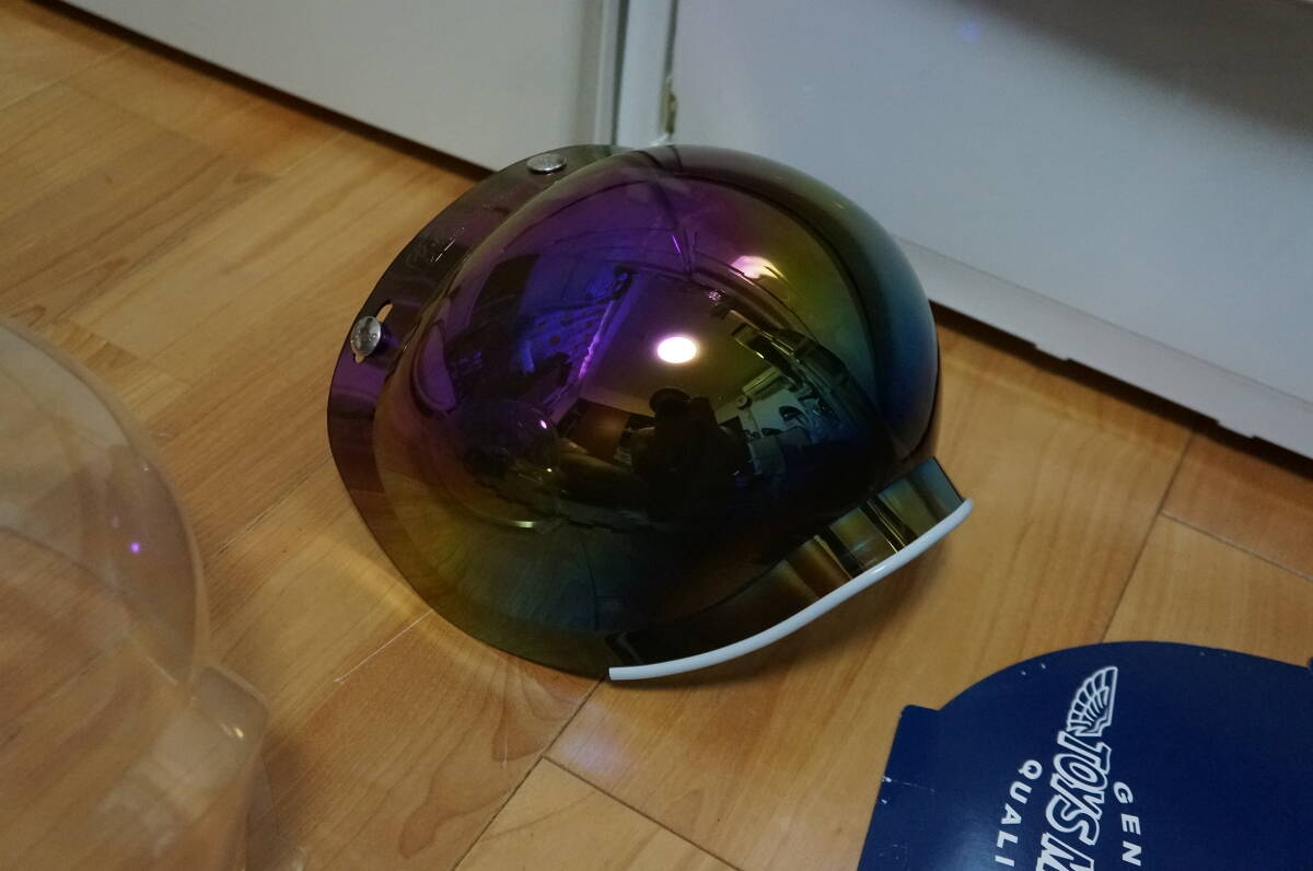 Buco ブコ ブーコ　バブルシールド　シールド　ブルー　トイズマッコイ BUCO ブコ ボルトオン バブルシールド 開閉できます！ ジェット