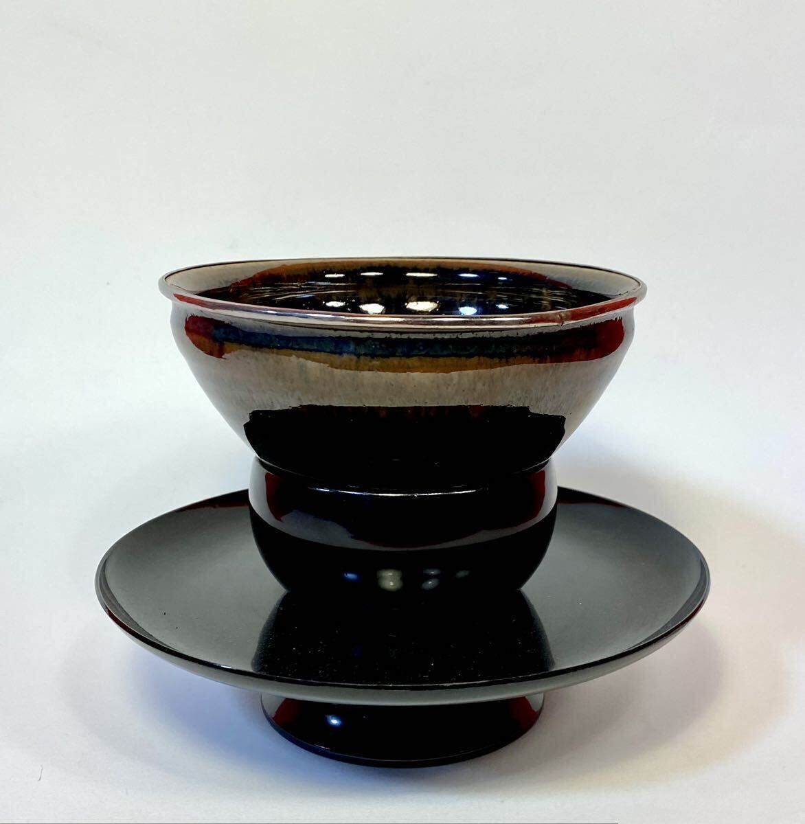 Yahoo!オークション - 茶道具『天目茶碗+天目台セット』献茶 Yahoo!オークション - 茶道具『天目茶碗+天目台セット』献茶