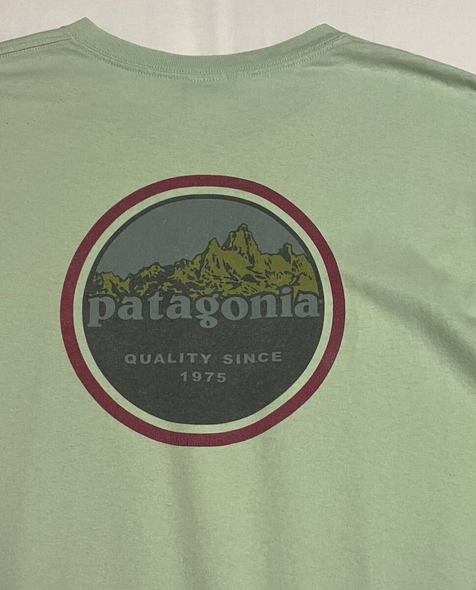 90's USA製 Patagonia Beneficial T 白タグ パタゴニア オーバルロゴ オーガニックコットン Tシャツ M ビンテージ オールド 90s 90年代