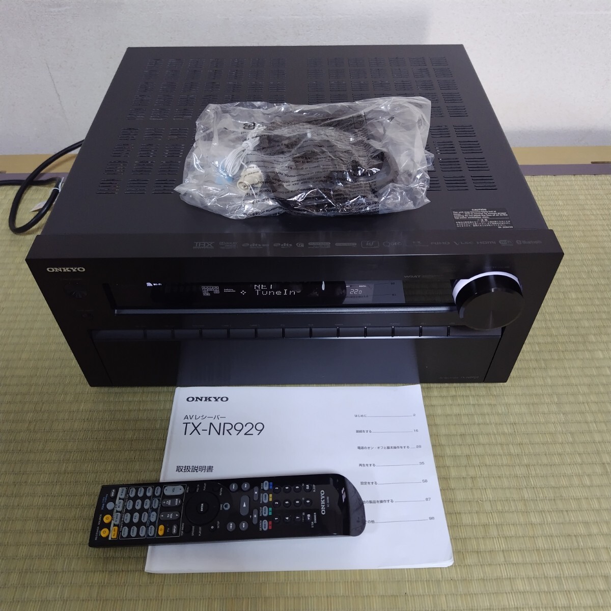 【美品】ONKYO オンキョー AVレシーバー TX-NR929 管理番号3-YU