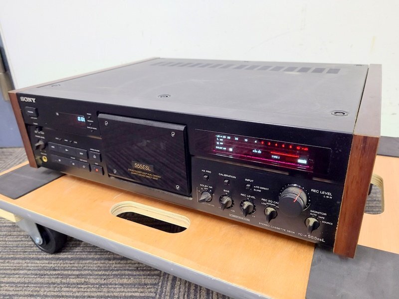 【ジャンク品】SONY TC-K555ESL カセットデッキ ソニー 1円～　Y7470