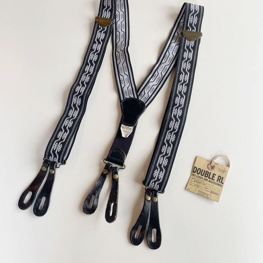希少】RRL “Black Native Suspender” サスペンダー ベルト 希少】RRL “Black Native Suspender” サスペンダー ベルト