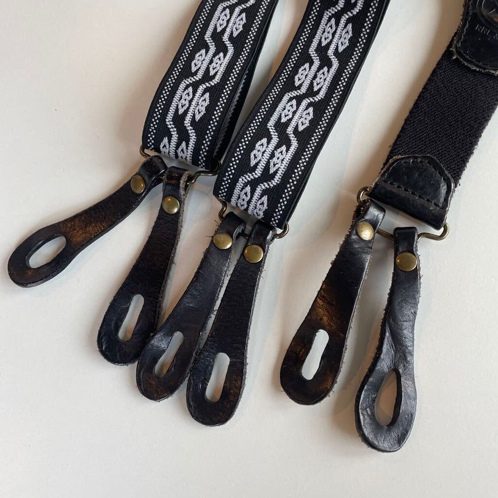 希少】RRL “Black Native Suspender” サスペンダー ベルト 希少】RRL “Black Native Suspender” サスペンダー ベルト