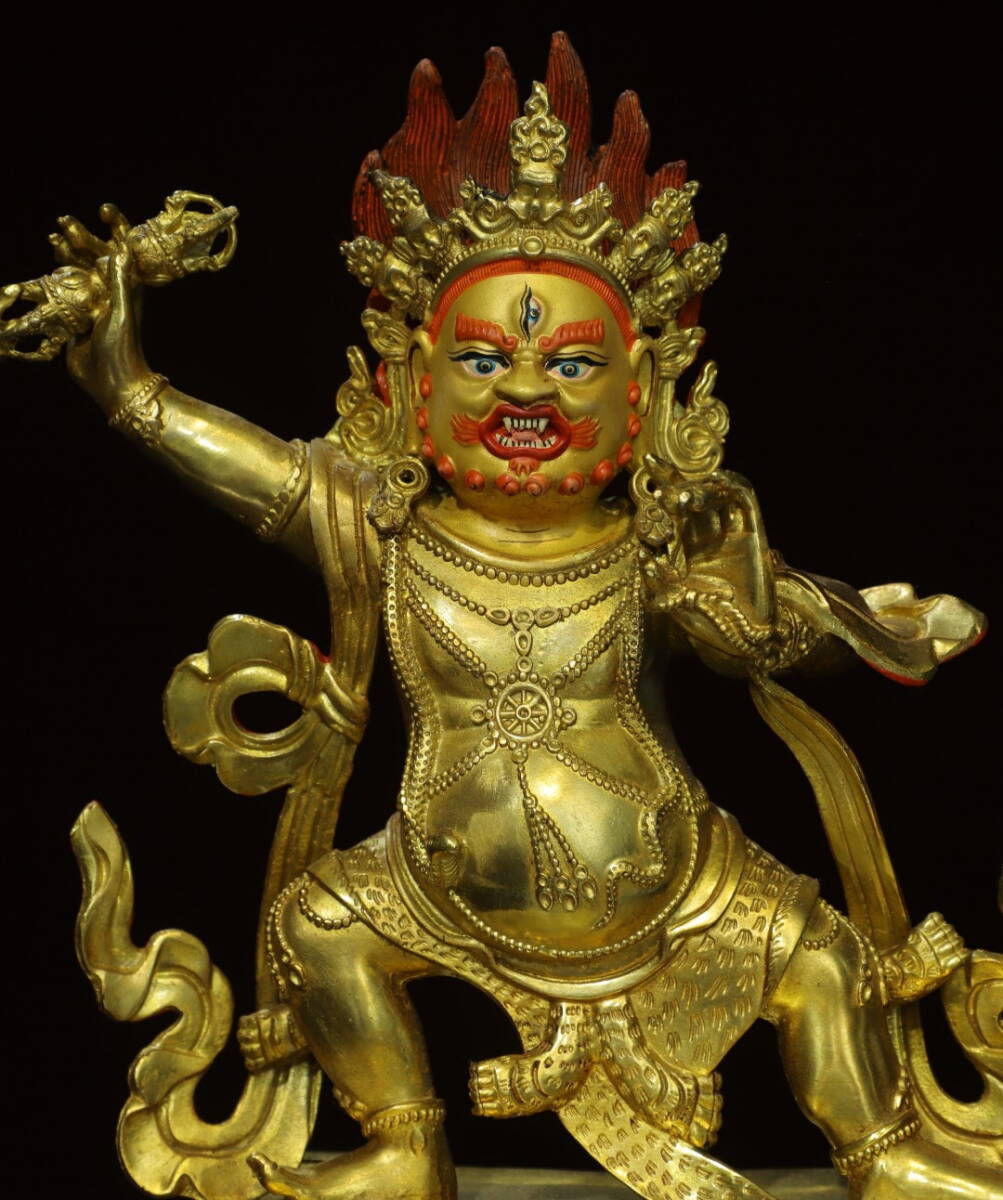 中国古美術・チベット・真皮唐卡・勝楽金剛仏像・純手描き・纯 中国古美術・チベット・真皮唐卡・勝楽金剛仏像・純手描き・纯