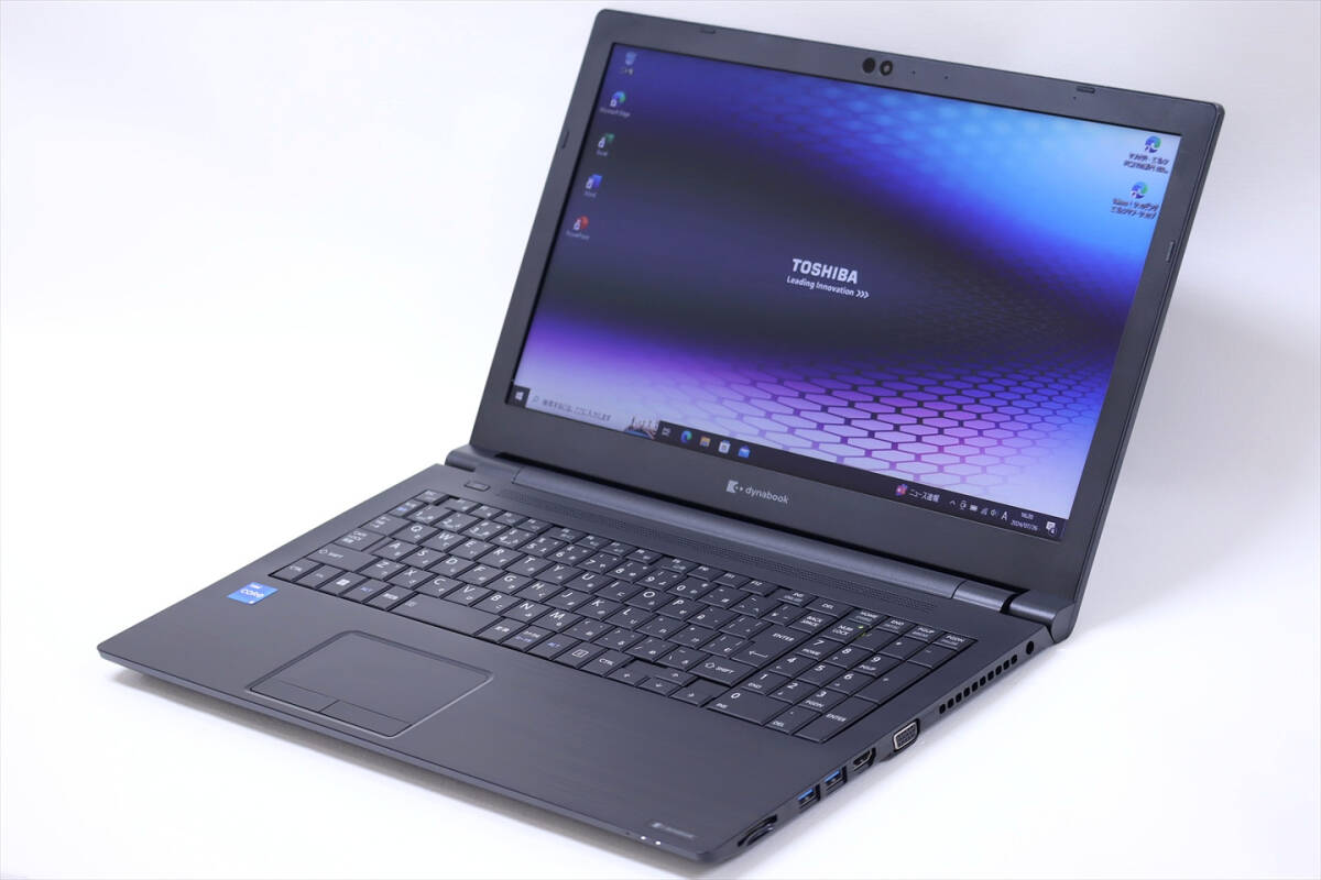 【1円～】2022年発売 Office2019 第11世代CPU搭載 東芝 dynabook B65/HU i5-1135G7 RAM8G SSD256G 15.6TFT Win10 Wi-Fi6 バッテリー良好