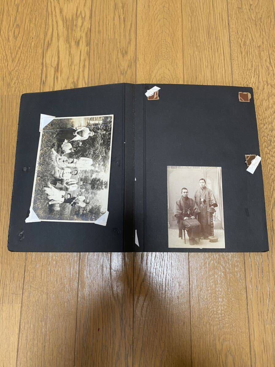 古写真 古い写真 昭和 昭和初期 アルバム 写真 集合写真 家族写真 年代物 時代物 戦前 80サイズ発送 No.13_画像3