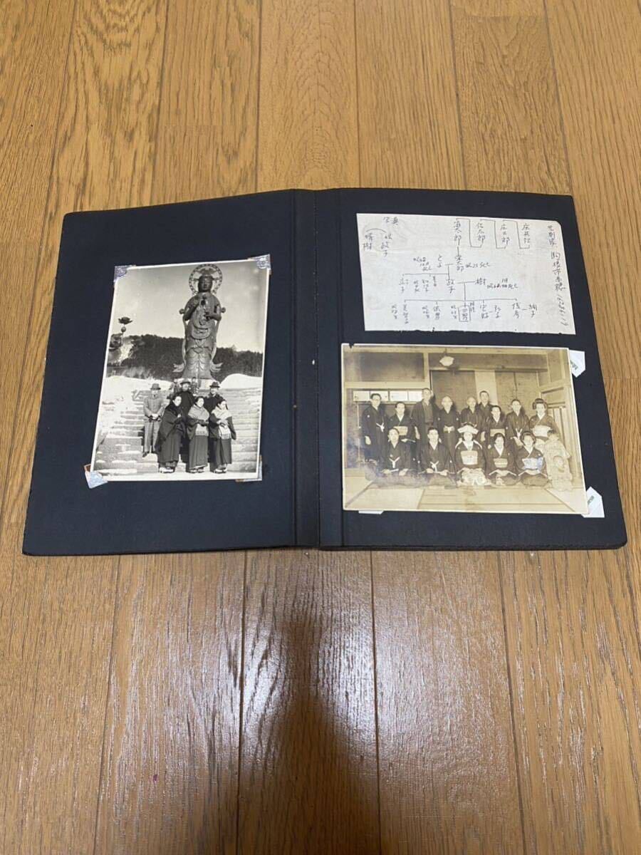 古写真 古い写真 昭和 昭和初期 アルバム 写真 集合写真 家族写真 年代物 時代物 戦前 80サイズ発送 No.13_画像5