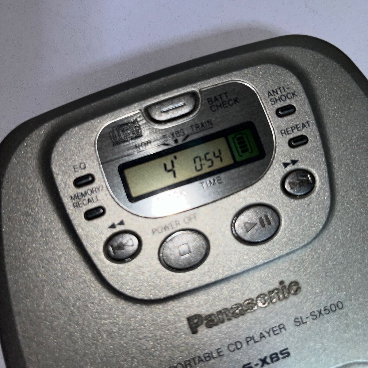 Panasonic/パナソニック ポータブルCDプレーヤー SL-SX500 再生OK