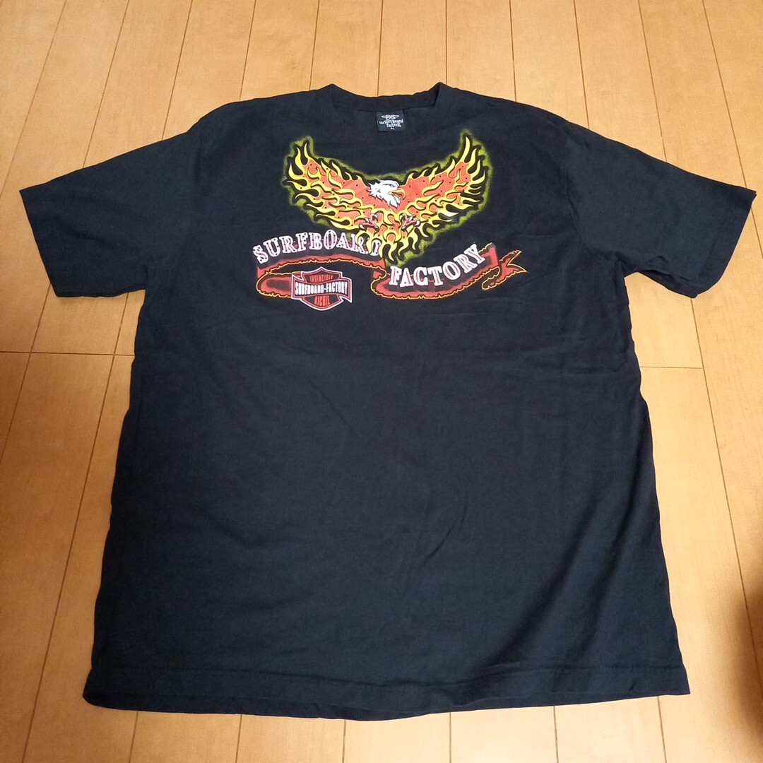 【タグなし、未使用】 半袖Tシャツ　メンズ　4L　黒　ブラック　 the surfboard factory 美品