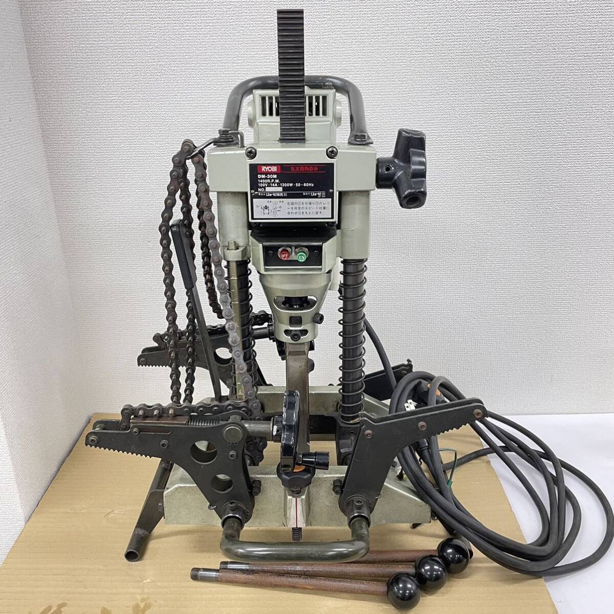 RYOBI 丸太用角のみ 角のみ リョービ DM-30M 1400R.P.M. 100V RYOBI 丸太用角のみ 角のみ リョービ DM-30M 1400R.P.M. 100V