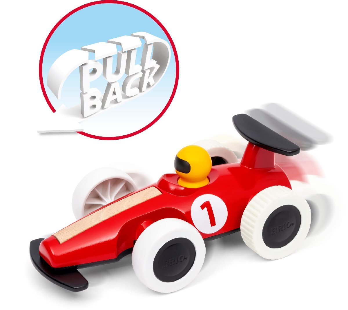 BRIO WORLD(ブリオワールド) 大型プルバック レーシングカー 30308 対象年齢 18カ月~ （レーシングカ_画像4