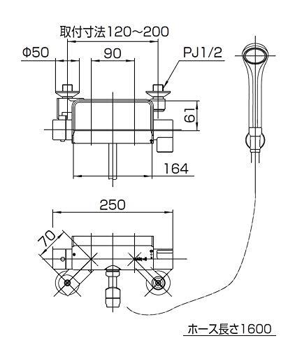 SANEI サーモシャワー混合栓 お風呂用 25%節水シャワー 一定温度 SANEI サーモシャワー混合栓 お風呂用 25%節水シャワー 一定温度