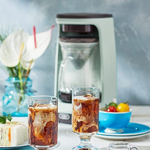 【Toffy/トフィー】 HOT&ICEハンドドリップコーヒーメーカー K-CM10 (ペールアクア) ホットコーヒー_画像2