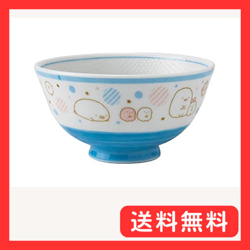 アサヒ興洋 すみっコぐらし 茶碗 ドット SG21-01 ライトブルー 直径11×高さ6cm_画像1