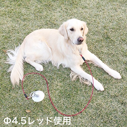 ペティオ (Petio) タフギア ワイヤーチェーン プラス レッド 中型犬用 3.5mm