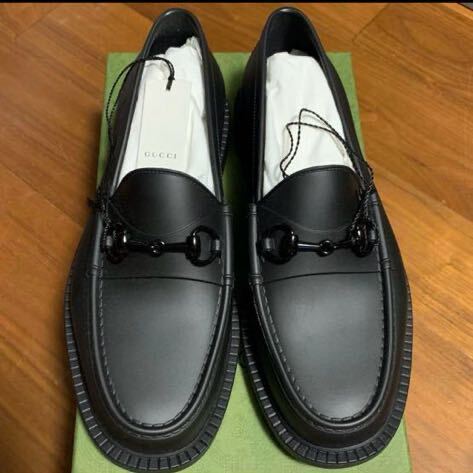 GUCCI ラッカーフィニッシュ ホースビット ローファー ブラック GUCCI ラッカーフィニッシュ ホースビット ローファー ブラック