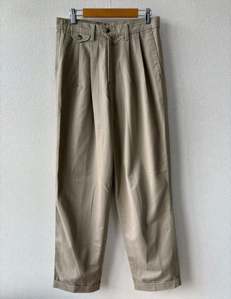 90s DOCKERS ツータック チノ パンツ 30 クラシックフィット ドッカーズ 2タック リーバイス