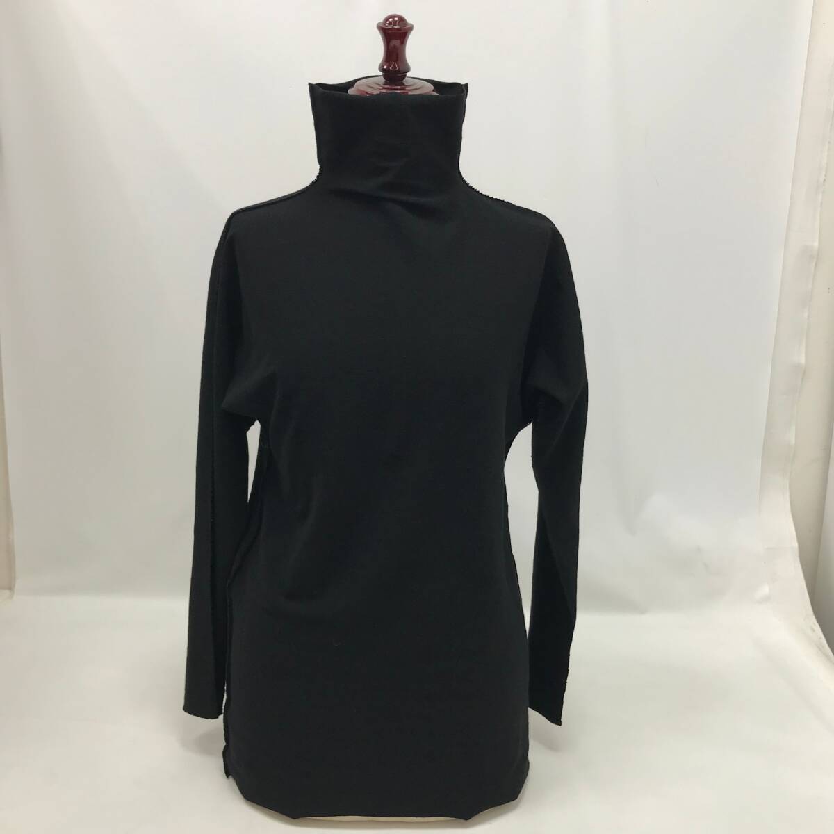 ‡ 0365 ISSEY MIYAKE FETE イッセイミヤケフェット ハイネックカットソー タートルネック ブラック サイズ2 IF73KK934 日本製 A-POC