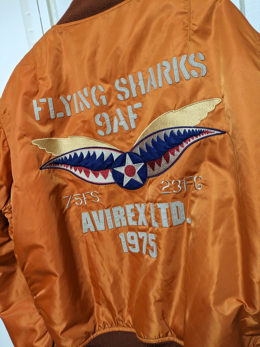 AVIREX/2XL XXL 3L/MA-1フライトジャケット/FLYING SHARKS AVIREX/2XL XXL 3L/MA-1フライトジャケット/FLYING SHARKS