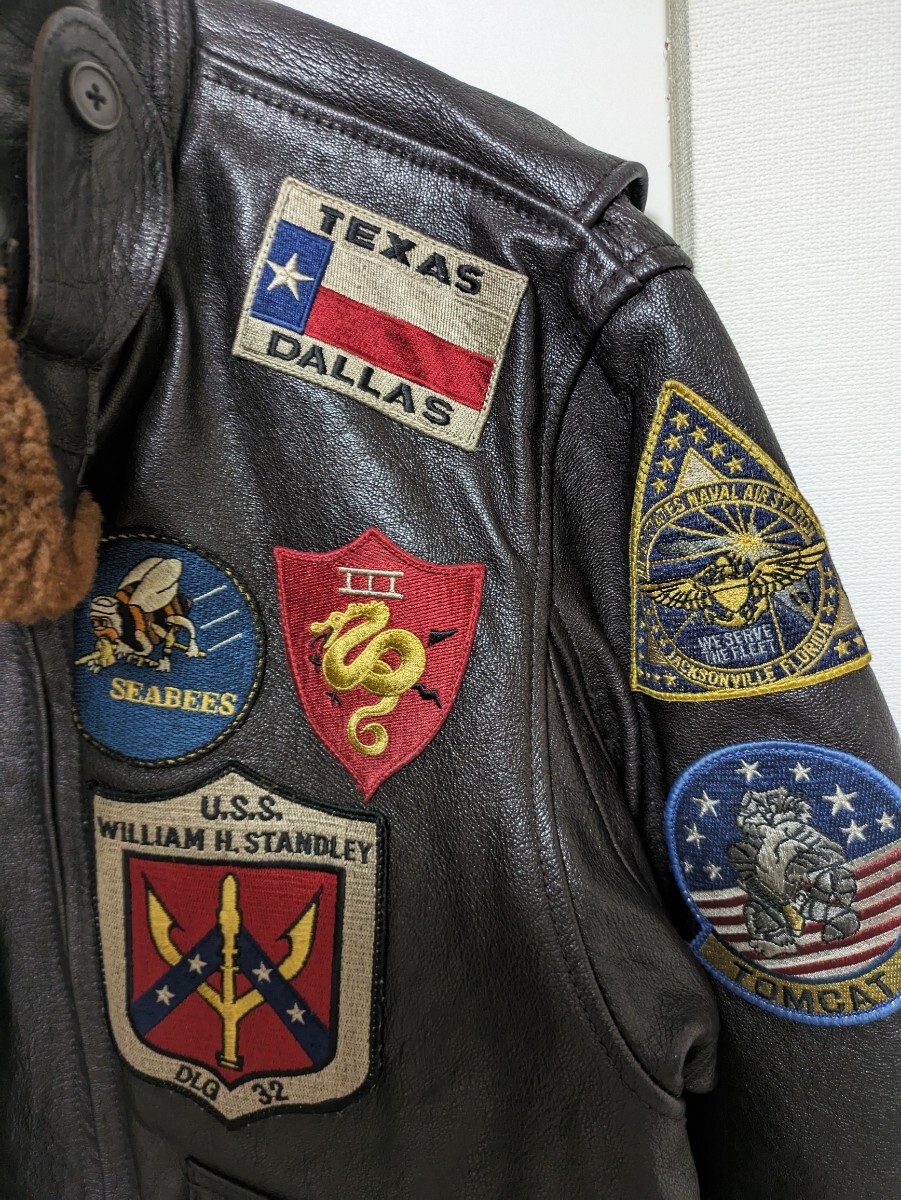 AVIREX/42インチ/TOPGUN/G-1レザージャケット/トップガン/ダーク AVIREX/42インチ/TOPGUN/G-1レザージャケット/トップガン/ダーク