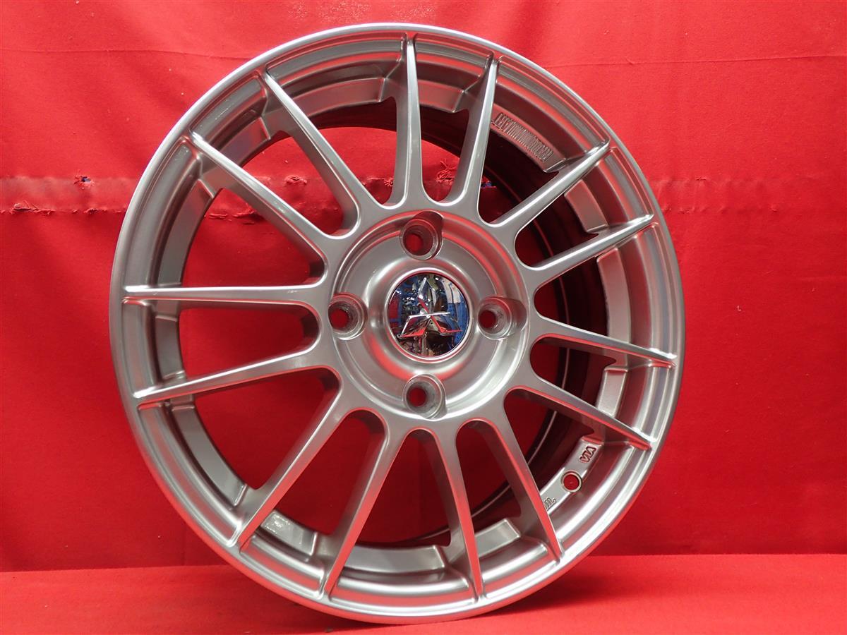 RALLIART Ralliart 7 double spoke used wheel 4ps.@6J 15 -inch PCD114.3 4 hole +46 hub 67 Colt Ralliart etc. .aa15