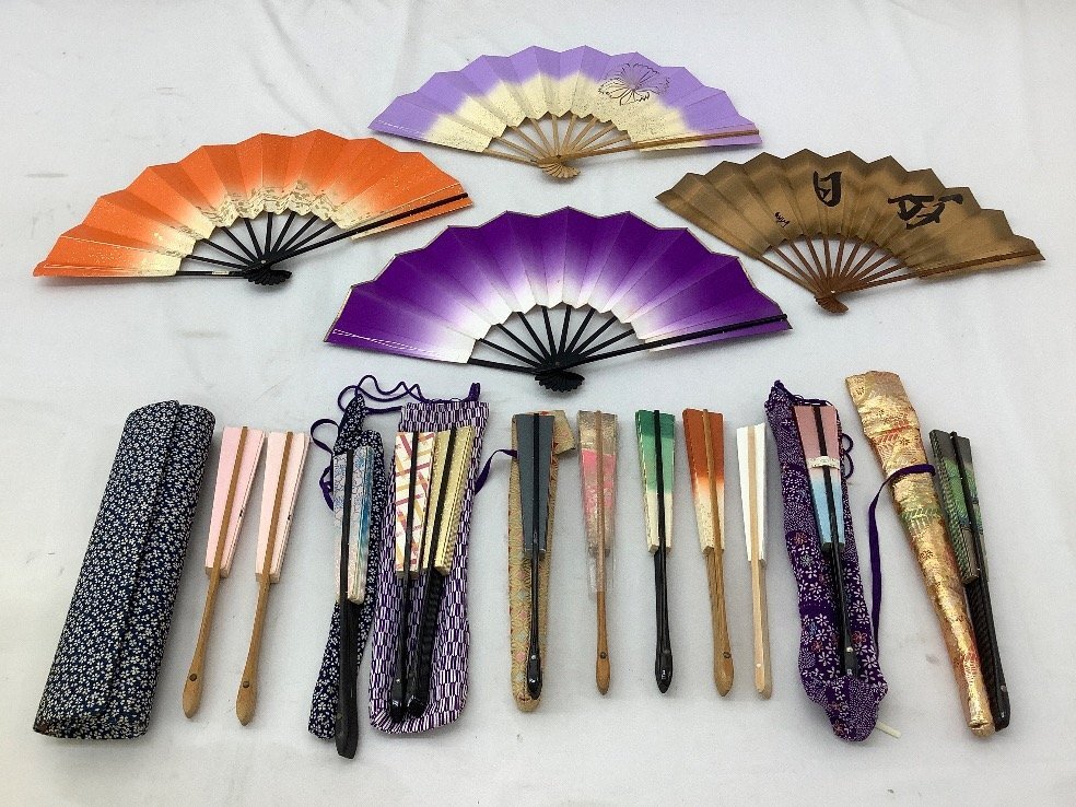 舞踊扇まとめ/扇子 舞扇子 日本舞踊 一部書き込み有 中古品 ACB