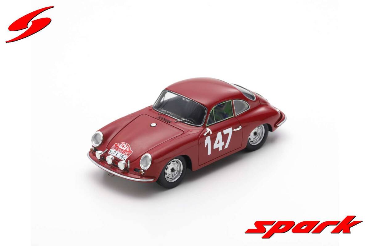 ■スパークモデル 1/43 1964 ポルシェ356 B 2000 カレラ2 GS-GT #147 R.Buchet ラリーモンテカルロ