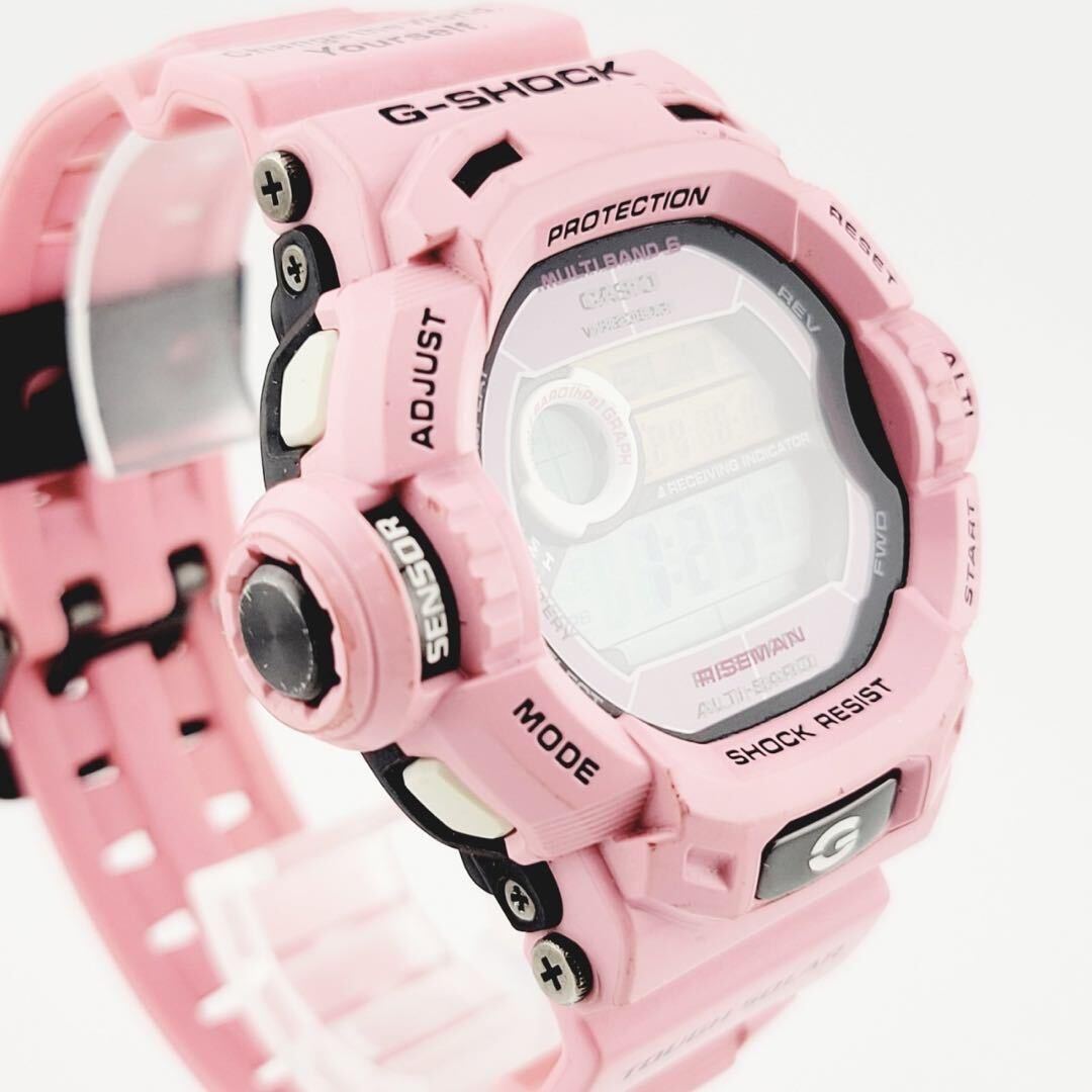 激レア　G-SHOCK GW-9200KJ-4JR ライズマン ピンク 送料無料 楽天市場】CASIO カシオ 防水 腕時計 時計 メンズ Gショック