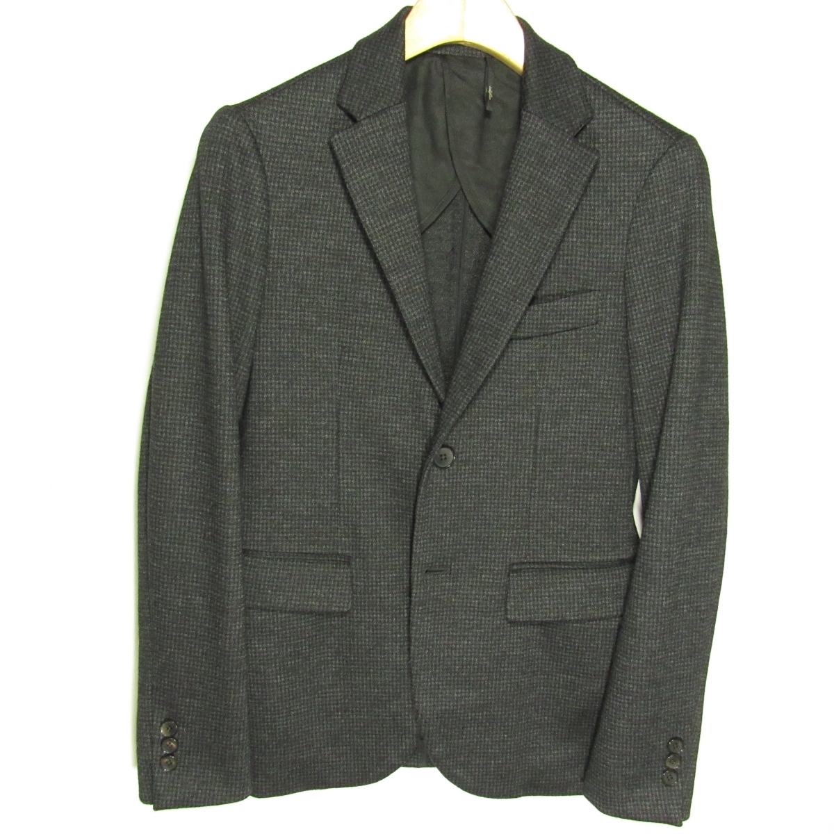  как новый Edifice edifice мужской джерси - - undo палец на ноге s tailored jacket size42 XS соответствует осень-зима шерсть . уголь 