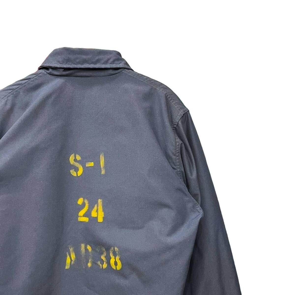 90s ビンテージ US NAVY アラミド デッキ ジャケット ステンシル 90s ビンテージ US NAVY アラミド デッキ ジャケット ステンシル