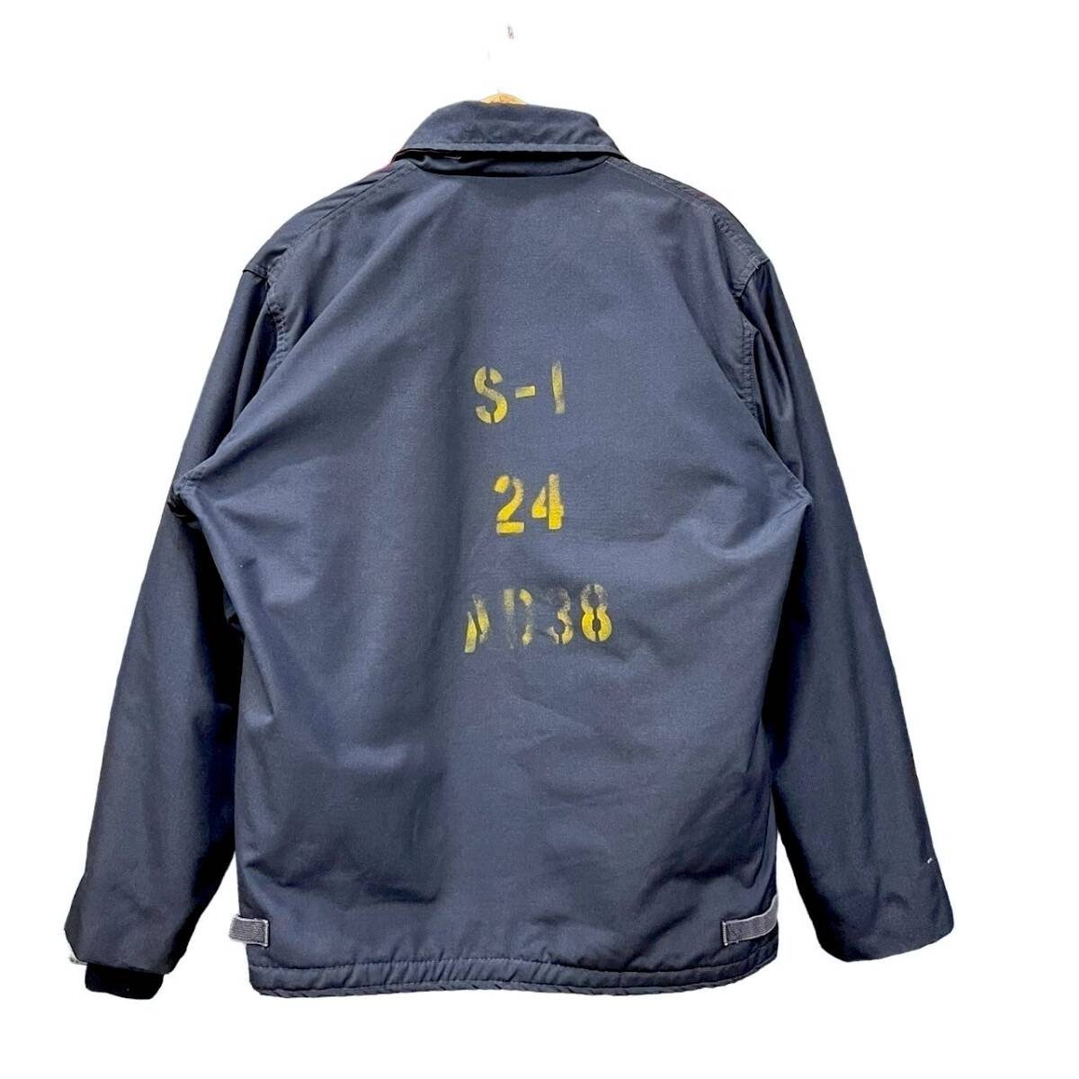 90s ビンテージ US NAVY アラミド デッキ ジャケット ステンシル 90s ビンテージ US NAVY アラミド デッキ ジャケット ステンシル