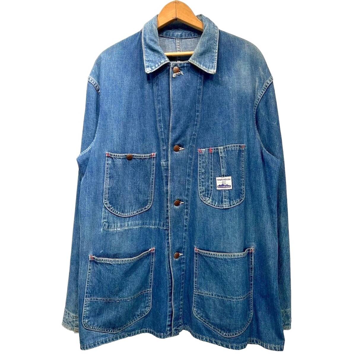40s 50s ビンテージ POWER HOUSE デニム カバーオール 40s 50s ビンテージ POWER HOUSE デニム カバーオール