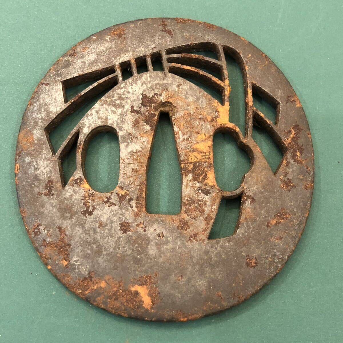 ⑥ 鍔 刀鍔 刀装具 骨董品 武具 蔵出品 時代物 時代武具 銘あり