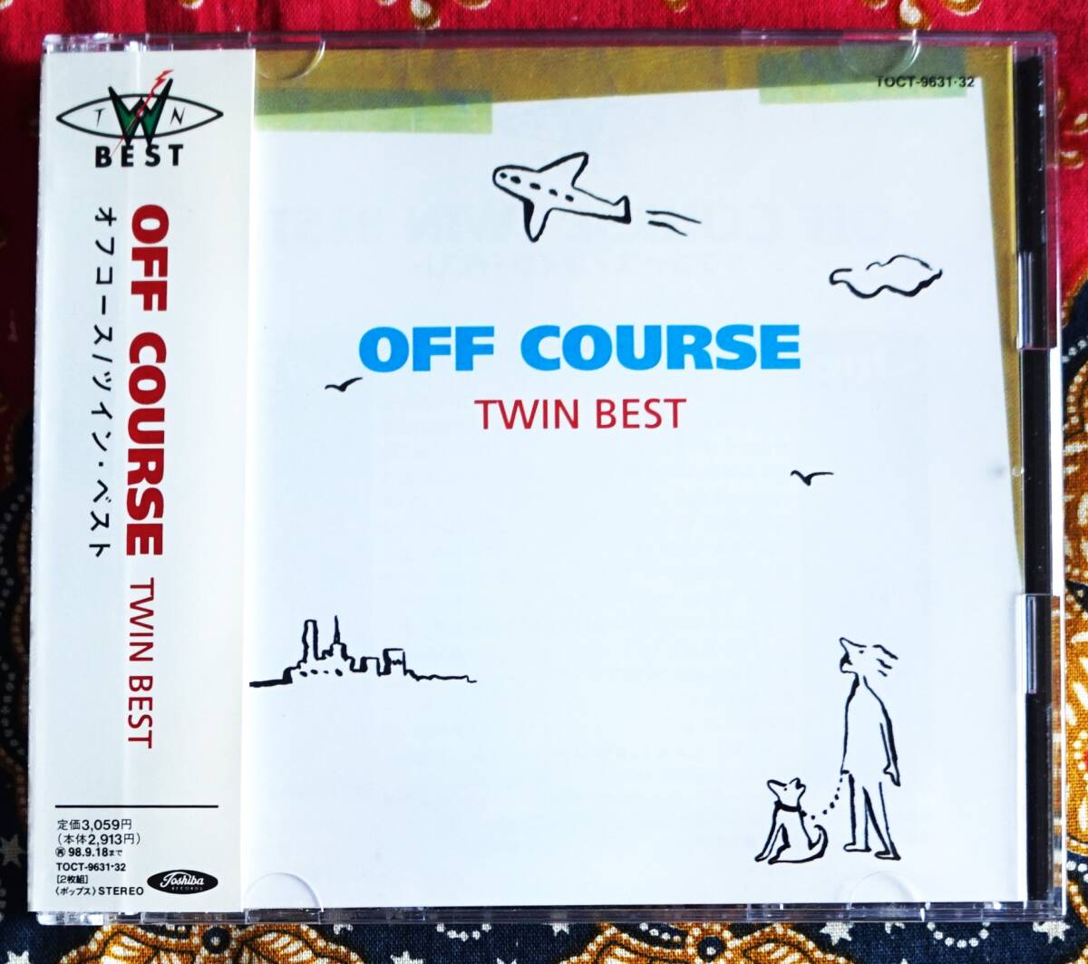 帯付2枚組CD オフコース / TWIN BEST →小田和正 鈴木康博 秋の 帯付2枚組CD オフコース / TWIN BEST →小田和正 鈴木康博 秋の
