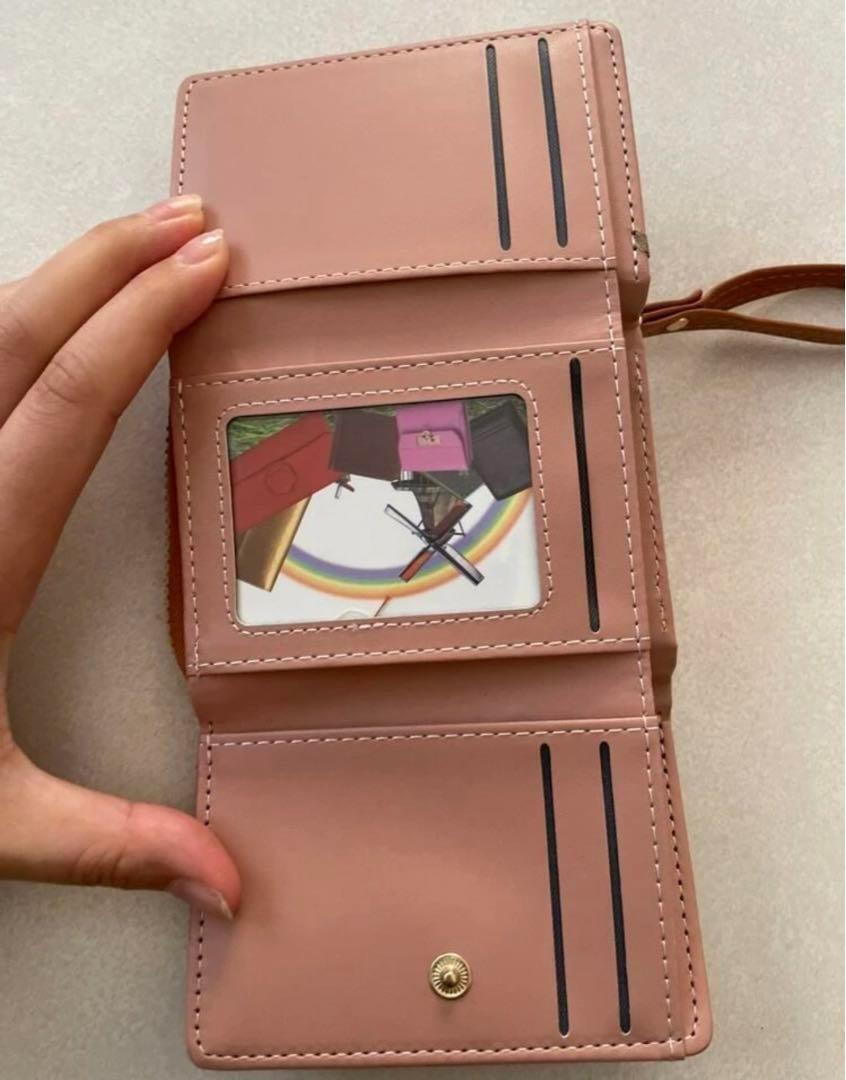【新品】財布 数量限定 折り財布 二つ折り 三つ折り ブラウン 小銭入れ カード 収納 お札入れ 大容量 コンパクト 小さい レディース