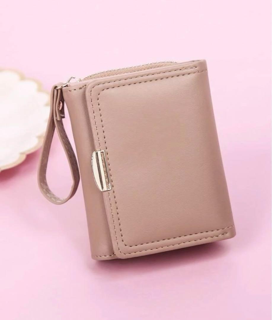 【新品】財布 数量限定 折り財布 二つ折り 三つ折り カーキ カード 収納 小銭入れ お札入れ 大容量 コンパクト 小さい レディース 女性用