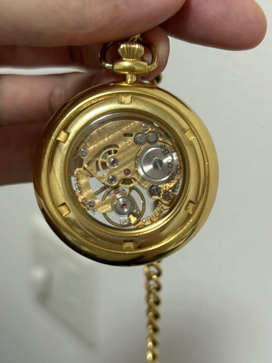 Orient mon bijou 懐中時計 手巻き スケルトン オリエント Orient mon bijou 懐中時計 手巻き スケルトン オリエント