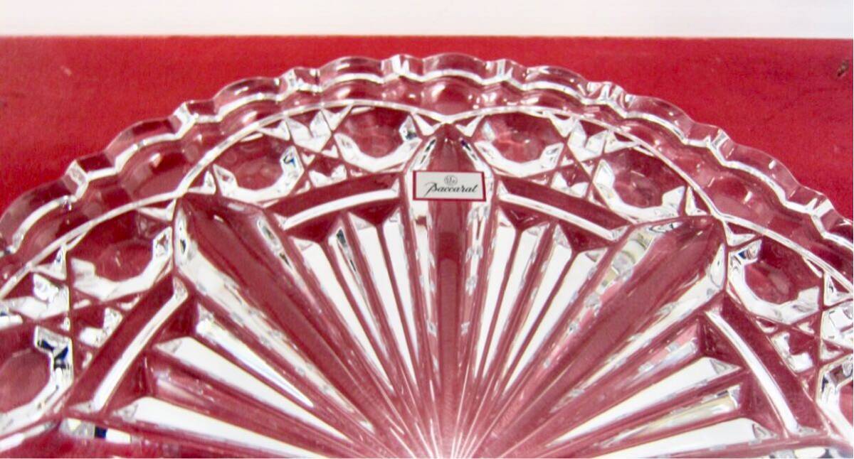 新品】☆廃盤デザイン☆ Baccarat Rosace Crystal Plate バカラ 新品】☆廃盤デザイン☆ Baccarat Rosace Crystal Plate バカラ