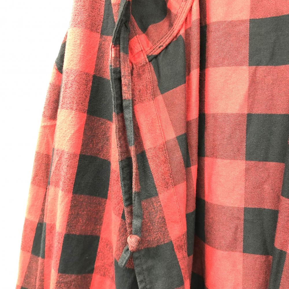 [ б/у ]VETMENTS 18ss Light Flannel robe cort размер L MSS18JA61 красный черный vetomon[240017644848]