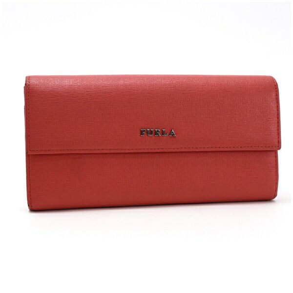 ★ フルラ 2つ折り長財布 L字ファスナー小銭入れ ピンク レザー 中古 ABランク FURLA ｜ レディース 女性用
