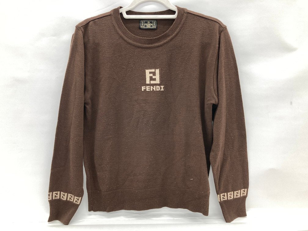 FENDI フェンディ 長袖セーター ブラウン系【CHBB4024】