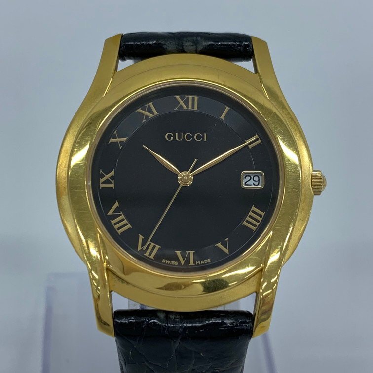 GUCCI グッチ 腕時計 デイトローマン 5400M 0050369 クオーツ 不動品【CHAFA042】
