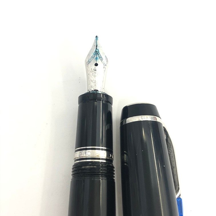 美品 ‼️Montblanc モンブラン ボエム ブルー 万年筆 ペン先14K MONTBLANC モンブラン ボエム ブルーストーン 万年筆 ペン先14K