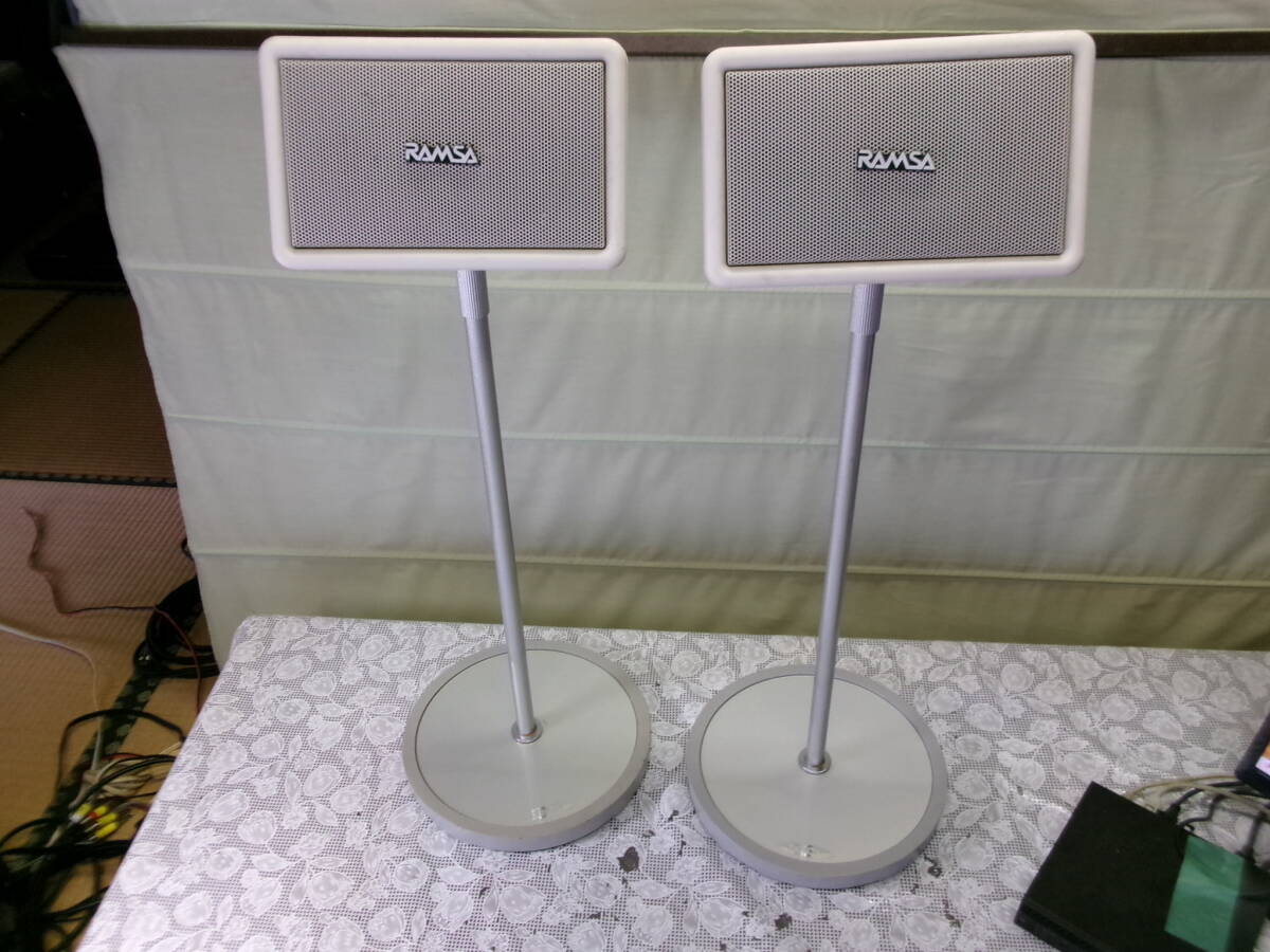 ■SP-10　Panasonic RAMSA （ ラムサ ） / WS-A10-W 160W 6　プラス　DENONデノン スピーカースタンド 台 ASS-100　音出し確認　