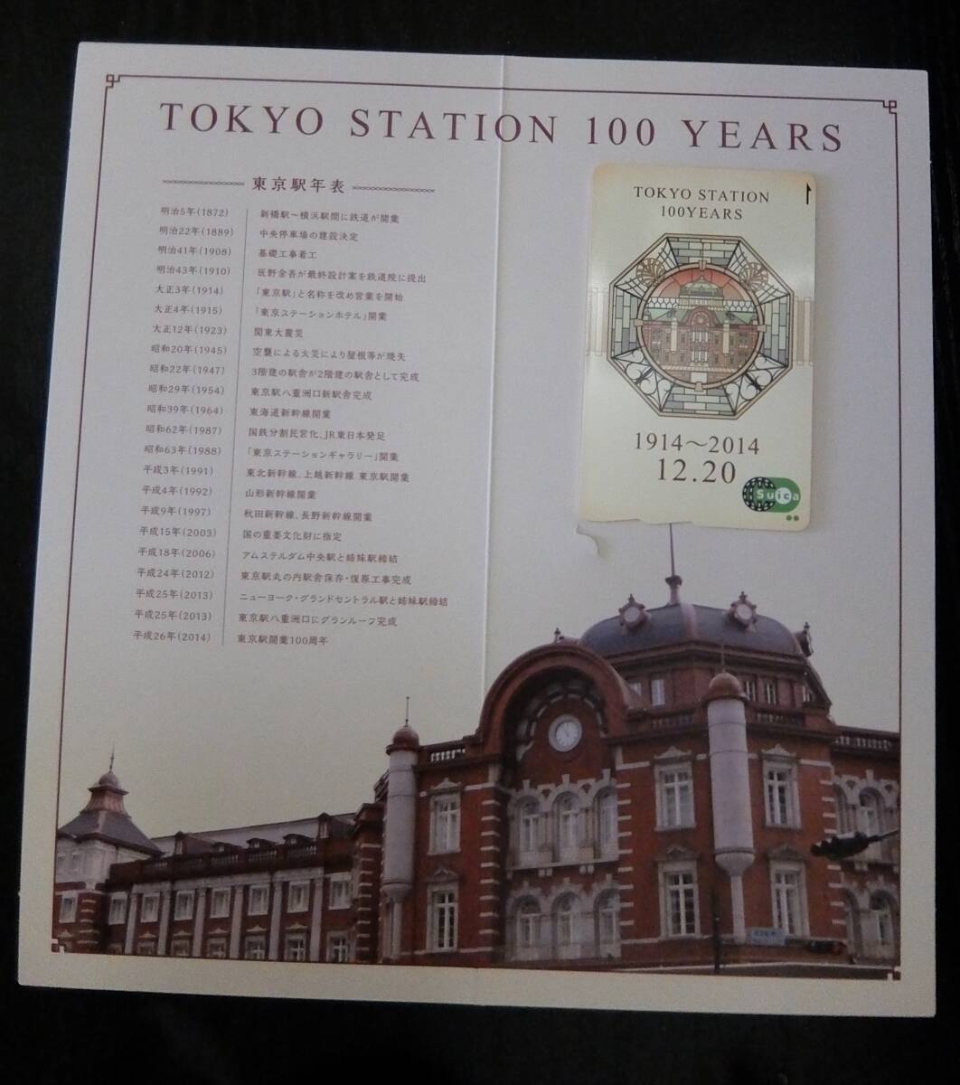 東京駅開業100周年記念Suica 台紙付き(Suica)|売買された 東京駅開業100周年記念Suica 台紙付き(Suica)|売買された