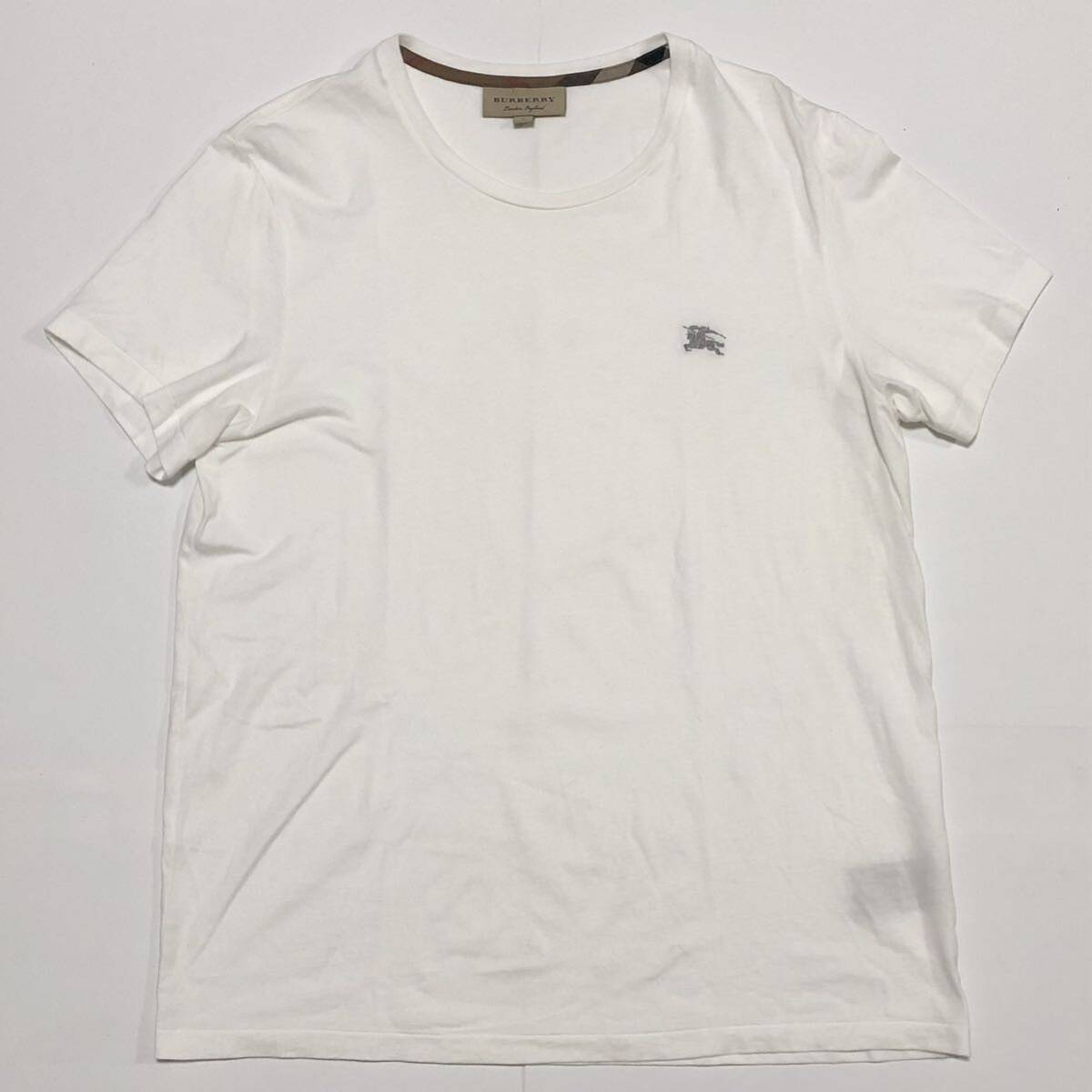 現行タグ BURBERRY ホワイト Tシャツ Lサイズ 半袖 白 シャツ 現行タグ BURBERRY ホワイト Tシャツ Lサイズ 半袖 白 シャツ