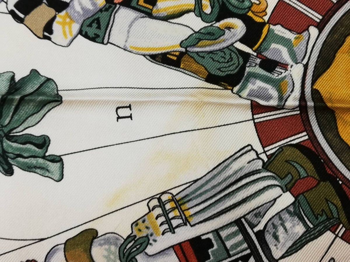 HERMES スカーフ カレ90 Kachinas インディアンの守り神 HERMES スカーフ カレ90 Kachinas インディアンの守り神