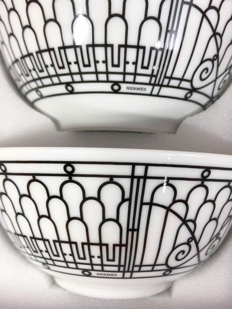 未使用 HERMES H DECO ライスボウル ×2個セット エルメス お茶碗 未使用 HERMES H DECO ライスボウル ×2個セット エルメス お茶碗