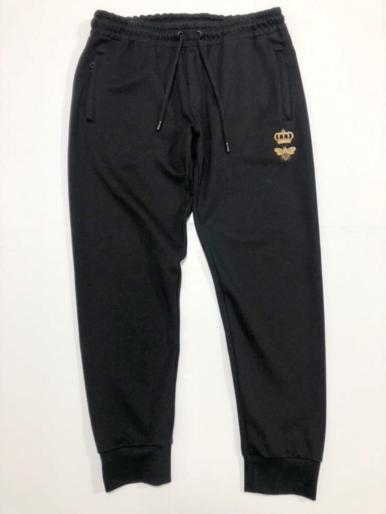 超美品 DOLCE&GABBANA スウェットパンツ 54 XXL ブラック 超美品 DOLCE&GABBANA スウェットパンツ 54 XXL ブラック