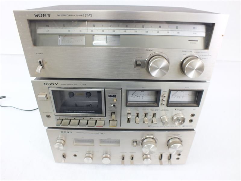 ♪ SONY ソニー TA-F3 TA-K5 ST-A3 オーディオセット 中古 現状品 240811S8409